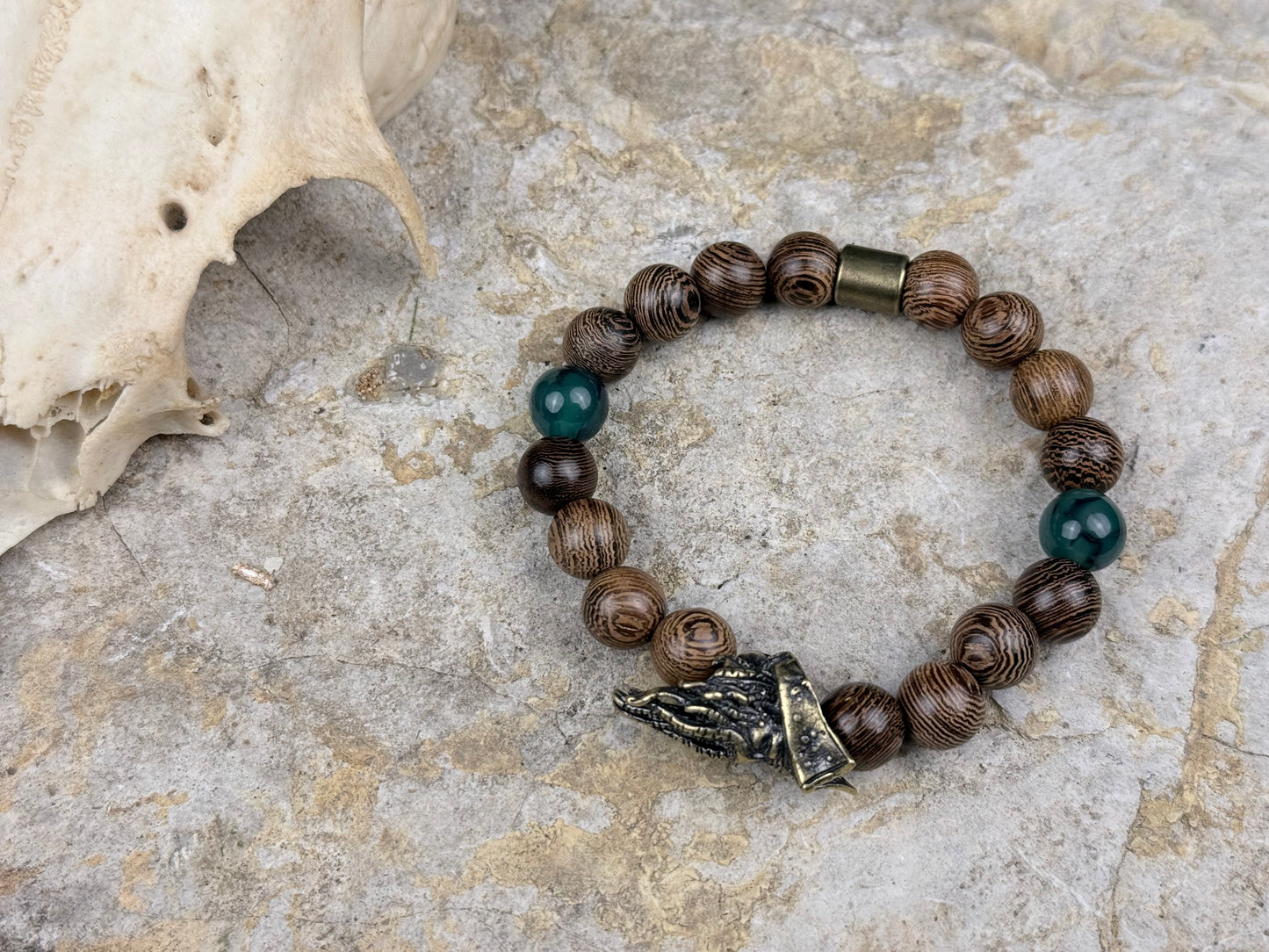 Meeresfluch – Piratenarmband mit Drachenstein