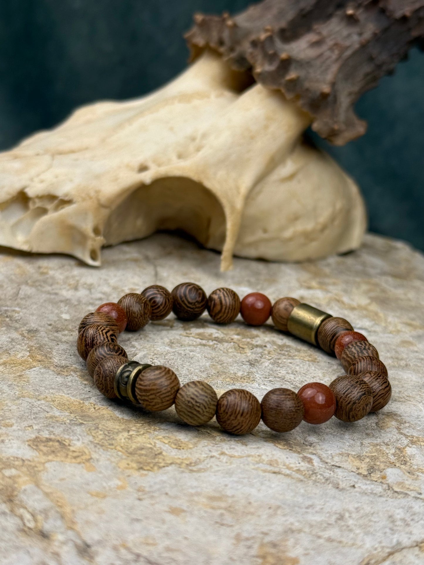 Armband „Morgenglut“ – Goldfluss & Antik-Gold