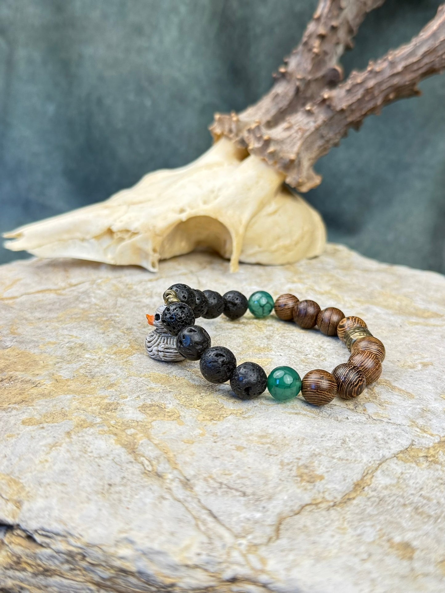 Ushnotz x Nordic Mystery – Relikt der Schattenente – Holz, Lava & Grüner Drachenstein