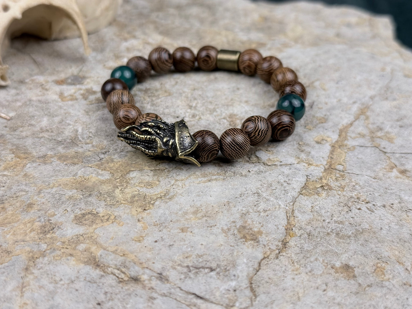Meeresfluch – Piratenarmband mit Drachenstein