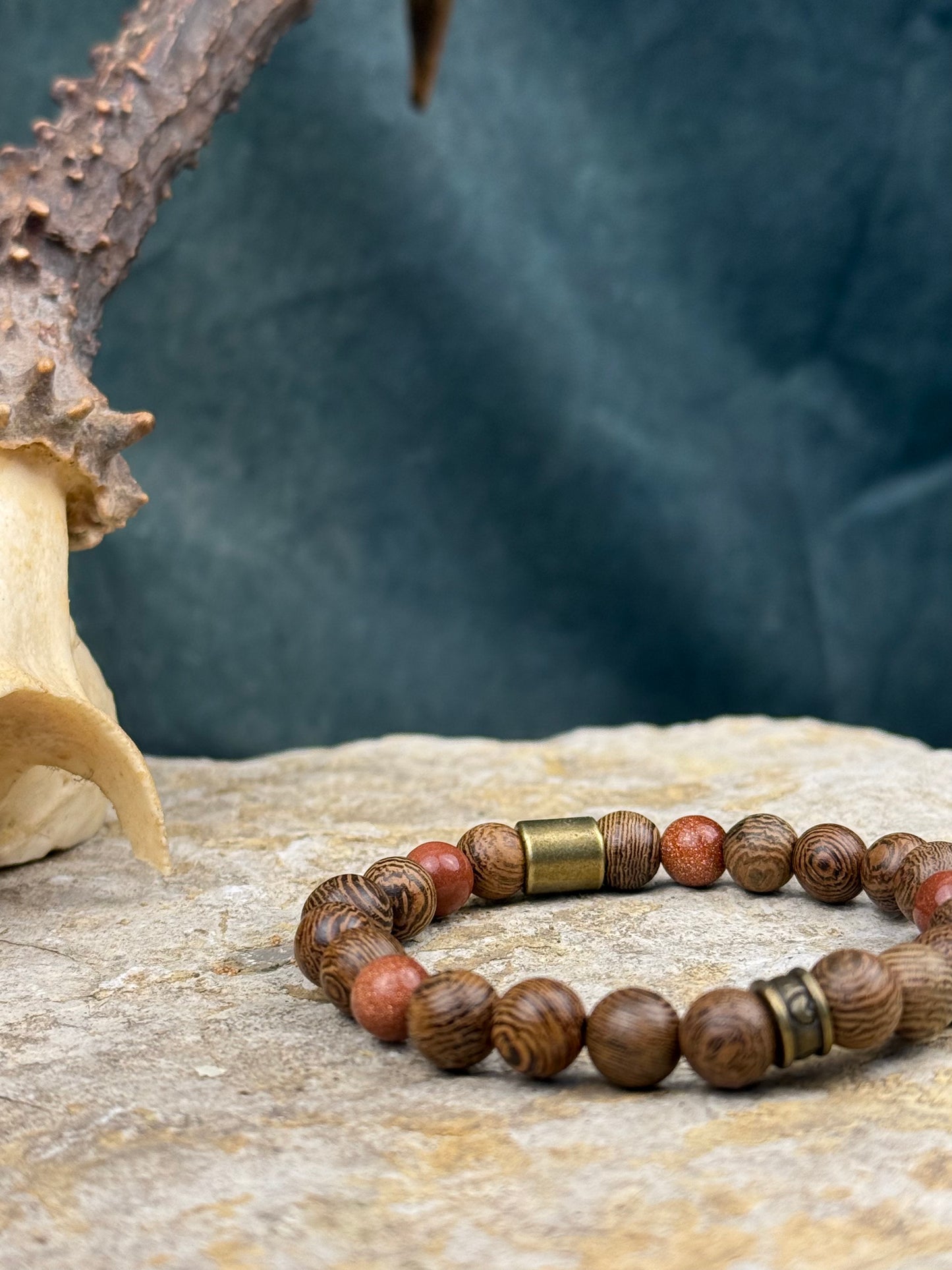 Armband „Morgenglut“ – Goldfluss & Antik-Gold