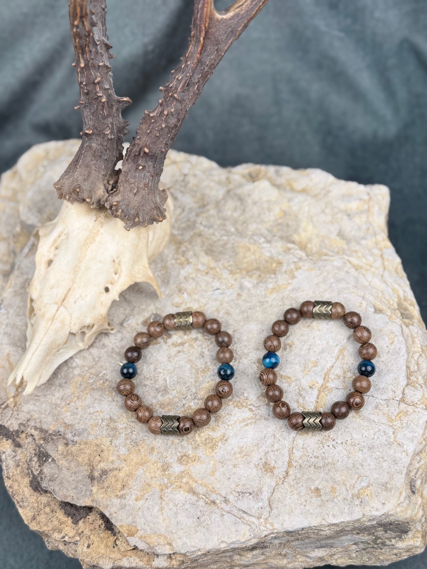 Paararmband Bundle Blauer Tigerauge